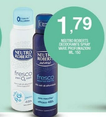 Sigma Neutro Roberts Deodorante offerta
