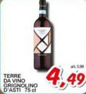 Sacoph TERRE DA VINO GRIGNOLINO D'ASTI 75 cl offerta