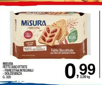 Sigma Misura Fette biscottate offerta