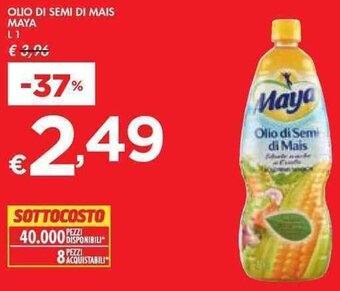 Bennet OLIO DI SEMI DI MAIS MAYA L1 offerta
