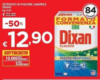 DETERSIVO IN POLVERE LAVATRICE DIXAN kg 4,62