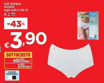 Bennet SLIP DONNA SLOGGI dalla S alla XL offerta