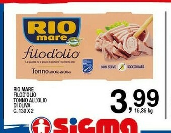 Sigma Rio Mare Tonno Rio mare offerta