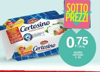 Sigma Galbani Certosa offerta