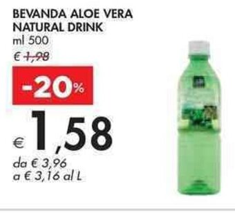 Bennet BEVANDA ALOE VERA NATURAL DRINK ml 500 offerta
