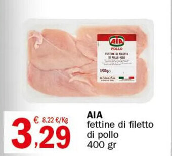 Crai AIA fettine di filetto di pollo 400 gr offerta