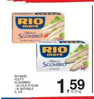 Sigma Rio Mare Filetti di sgombro offerta