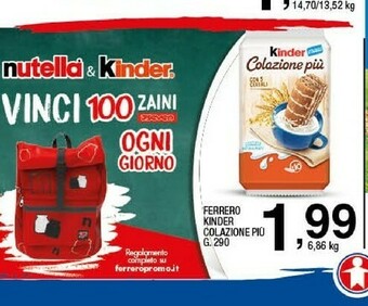 Sigma Kinder Colazione Più offerta