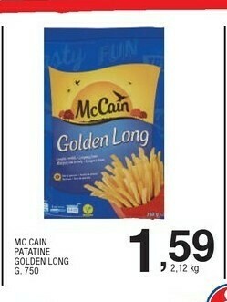 Sigma Mccain Patatine offerta