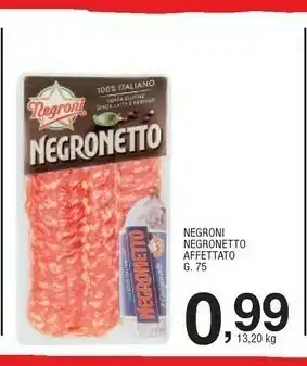 Sigma Negroni Salame offerta