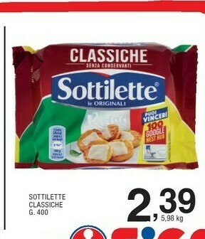 Sigma Sottilette offerta
