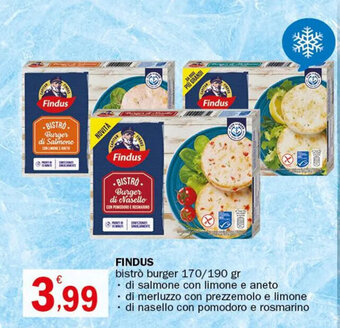 Crai FINDUS bistrò burger 170/190 gr offerta
