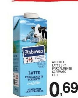 Sigma Arborea Latte parzialmente scremato offerta