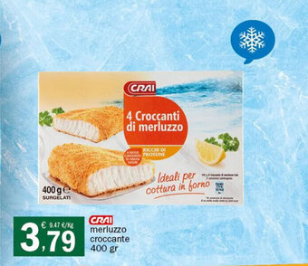 Crai CRAI merluzzo croccante 400 gr offerta