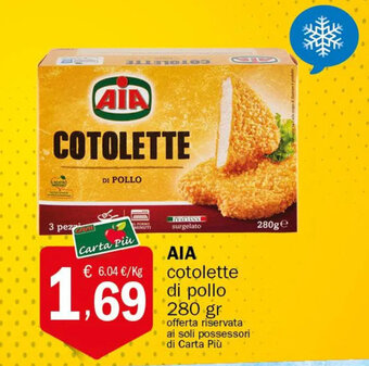 Crai AIA cotolette di pollo 280 gr offerta