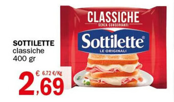 Crai SOTTILETTE classiche 400 gr offerta