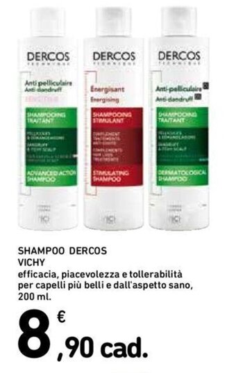 Conad SHAMPOO DERCOS VICHY 200 ml offerta