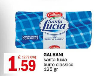 Crai GALBANI santa lucia burro classico 125 gr offerta