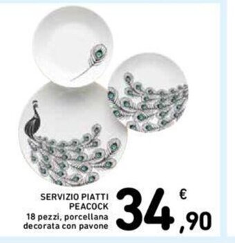 Conad SERVIZIO PIATTİ PEACOCK offerta