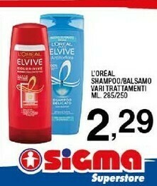 Sigma L'Oreal Shampoo offerta