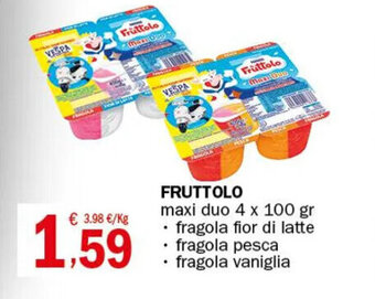Crai FRUTTOLO maxi duo 4 x 100 gr offerta