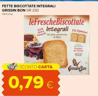 Tigre Grissin bon Fette biscottate offerta
