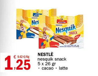 NESTLÈ nesquik snack 5 x 26 gr
