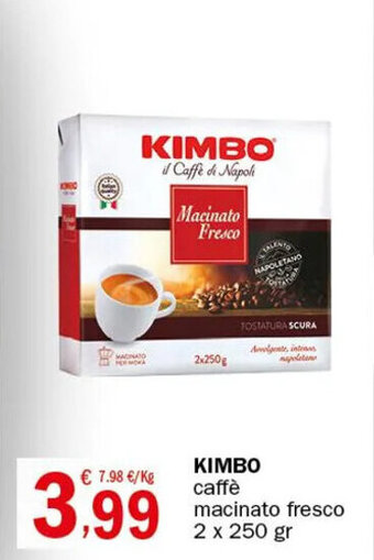 Crai KIMBO caffè macinato fresco 2 x 250 gr offerta