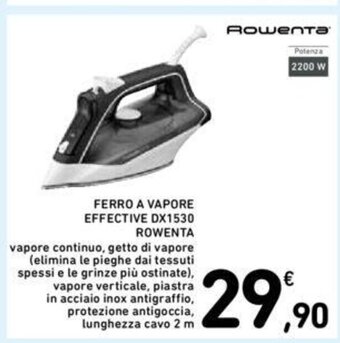 FERRO A VAPORE EFFECTIVE DX1530 ROWENTA