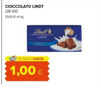 Tigre Lindt Cioccolato offerta