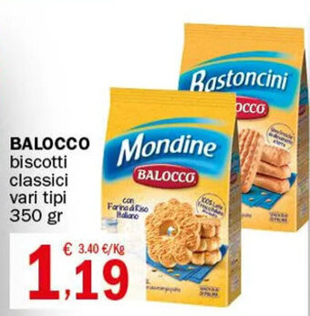 BALOCCO biscotti classici vari tipi 350 gr