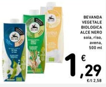 BEVANDA VEGETALE BIOLOGICA ALCE NERO 500 ml