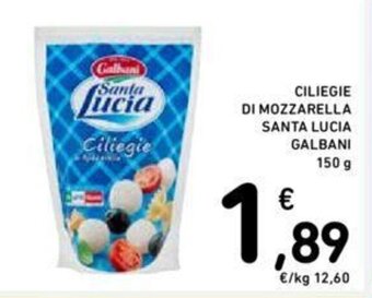 Conad CILIEGIE DI MOZZARELLA SANTA LUCIA GALBANI 150 g offerta