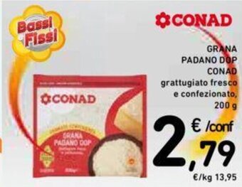Conad GRANA PADANO DOP CONAD 200 g offerta