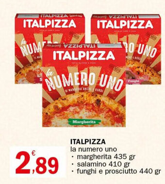 ITALPIZZA la numero uno margherita 435 gr
