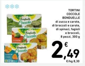 Conad TORTINI COCCOLE BONDUELLE 300 g offerta