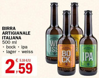 BIRRA ARTIGIANALE ITALIANA 500 ml