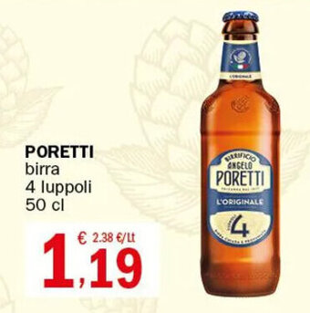 PORETTI birra 4 luppoli 50 cl