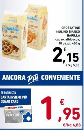 Conad CROSTATINE MULINO BIANCO BARILLA 400 g offerta