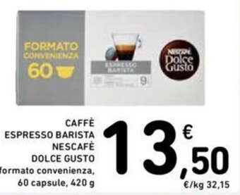 Conad CAFFÈ ESPRESSO BARISTA NESCAFÉ DOLCE GUSTO 420 g offerta