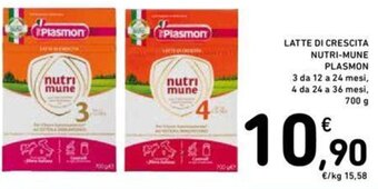 Conad LATTE DI CRESCITA NUTRI-MUNE PLASMON 700 g offerta