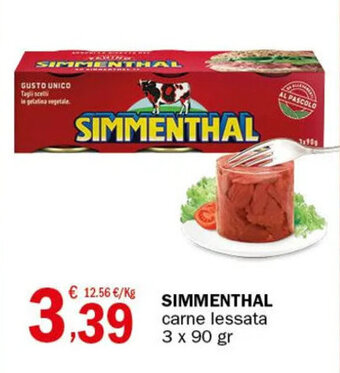SIMMENTHAL carne lessata 3 x 90 gr