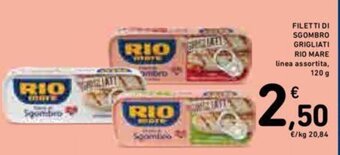 Conad FILETTI DI SGOMBRO GRIGLIATI RIO MARE 120 g offerta
