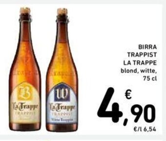 Conad BIRRA TRAPPIST LA TRAPPE 75 cl offerta