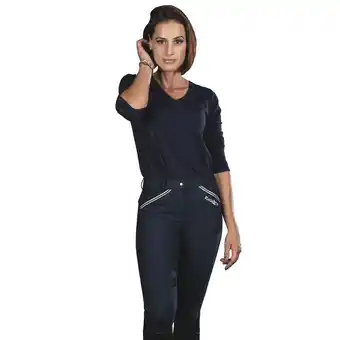 Decathlon Pantaloni da equitazione full grip da donna flags&cup cayenne offerta
