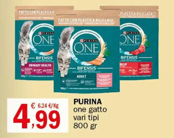 Crai PURINA one gatto vari tipi 800 gr offerta