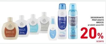 Conad DEODORANTE PROFUMATO BREEZE offerta