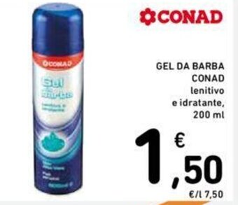 Conad GEL DA BARBA CONAD 200 ml offerta