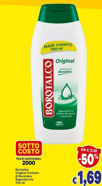A&O Borotalco Bagnoschiuma offerta