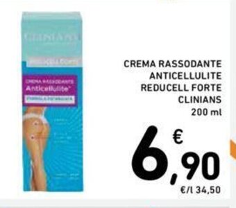 Conad CREMA RASSODANTE ANTICELLULITE REDUCELL FORTE CLINIANS 200 ml offerta